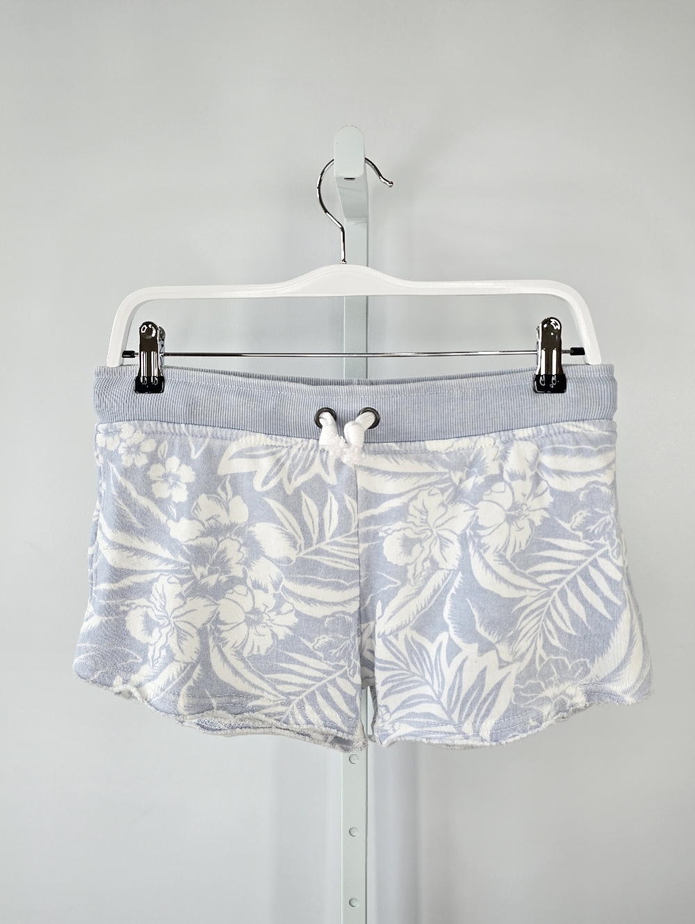 Ocean Drive Tropical Floral Knit Beach Shorts Blue White Size M - Picture 5 of 6